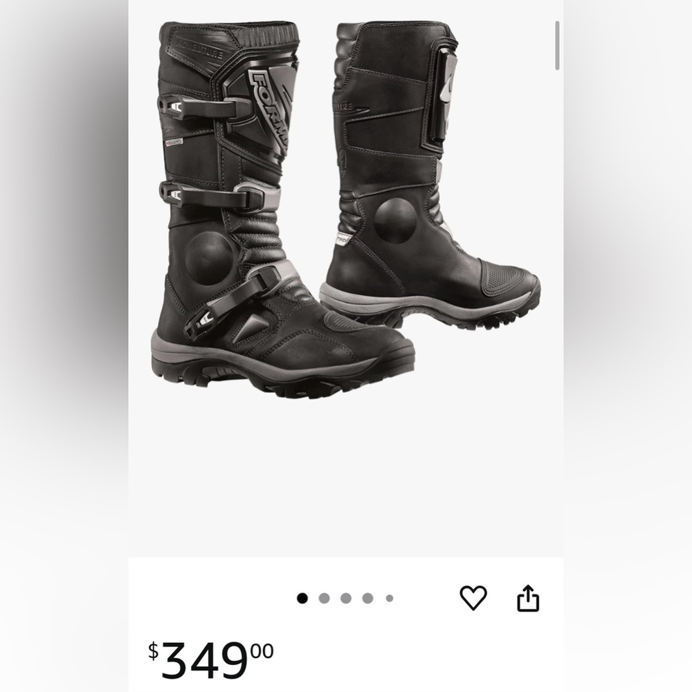 Forms Black Motorcycle Boots